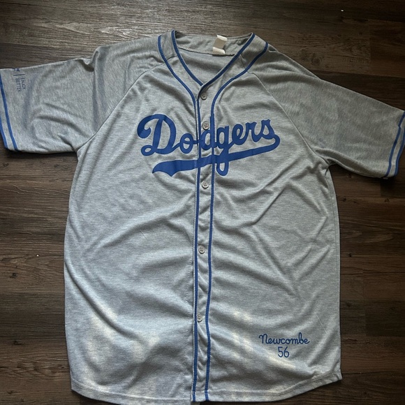 Dodgers Gray and Blue Men's Jersey - Picture 1 of 6